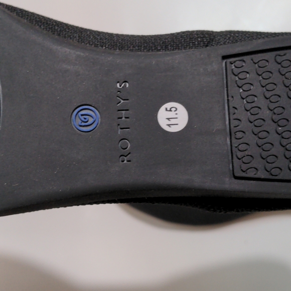 ROTHY'S THE POINT BLACK SOLID WOMEN'S FLAT SHOES - Picture 4 of 16